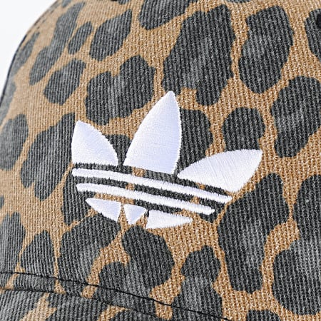 Adidas Originals - Casquette Leo JW8034 Camel Noir Léopard