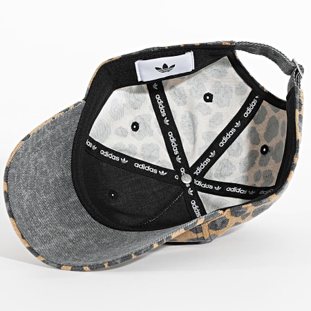 Adidas Originals - Casquette Leo JW8034 Camel Noir Léopard