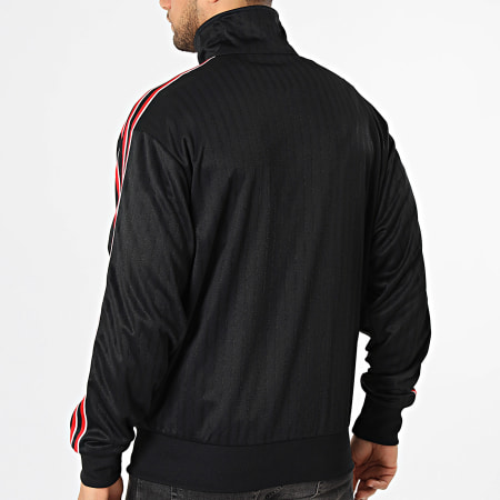 Adidas Originals - Veste Zippée A Bandes Firebird KD6292 Noir Rouge