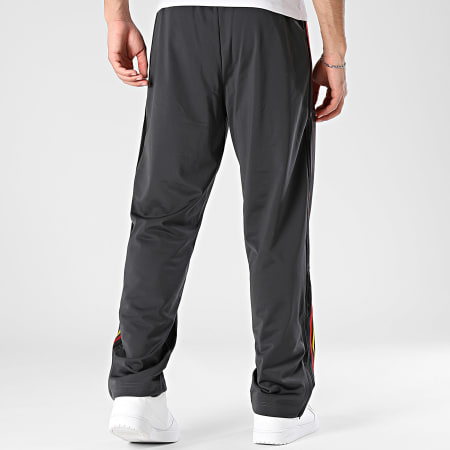 Adidas Originals - Pantalon Jogging A Bandes Firebird TP KD3831 Gris Anthracite Bordeaux Jaune