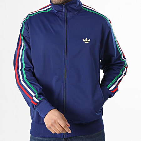 Adidas Originals - Veste Zippée A Bandes Firebird KD3846 Bleu Marine