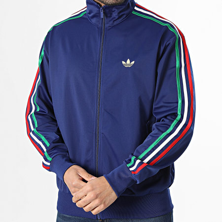Adidas Originals - Veste Zippée A Bandes Firebird KD3846 Bleu Marine