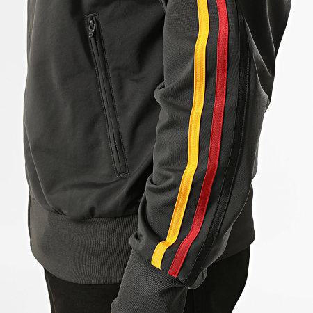 Adidas Originals - Veste Zippée A Bandes Firebird KD3842 Gris Anthracite