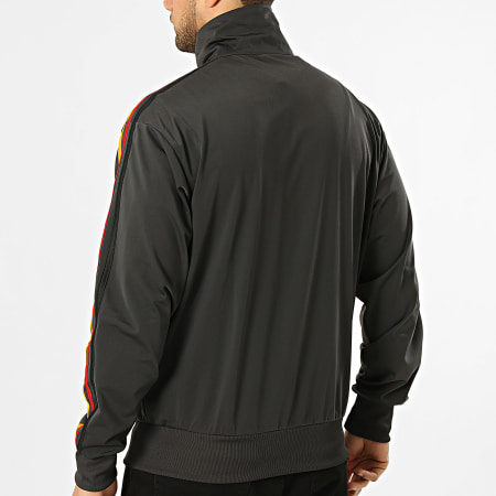 Adidas Originals - Veste Zippée A Bandes Firebird KD3842 Gris Anthracite