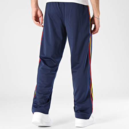 Adidas Originals - Pantalon Jogging A Bandes Firebird TP KD3836 Bleu Marine Bordeaux Jaune