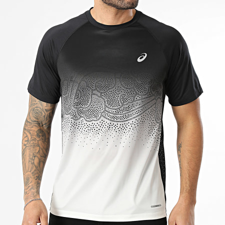 Asics - Camisola Regular Fit Road Fade 2011D512 Preto Bege Degradê