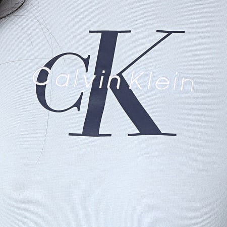 Calvin Klein - Tee Shirt Femme LV047B865G Bleu Clair