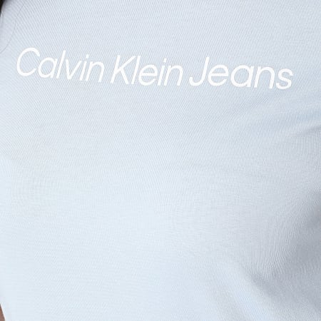 Calvin Klein - Camiseta Mujer 7C912 Azul Claro