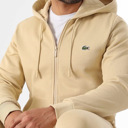 Lacoste - Ensemble De Survetement Logo Brodé Crocodile Beige