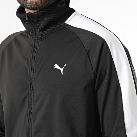 Puma - Jass Met Rits En Strepen Essential T7 Poly 692462 Zwart Wit