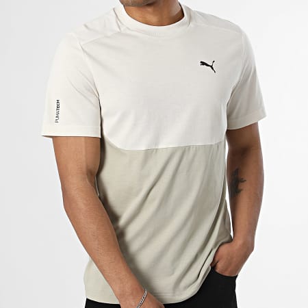 Puma - Camiseta Pumatech 692180 Beige Verde caqui