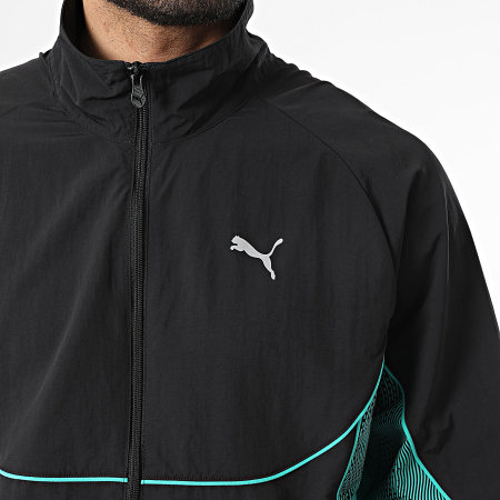 Puma - Jas Met Rits Pumatech-X Track 634425 Zwart Groen
