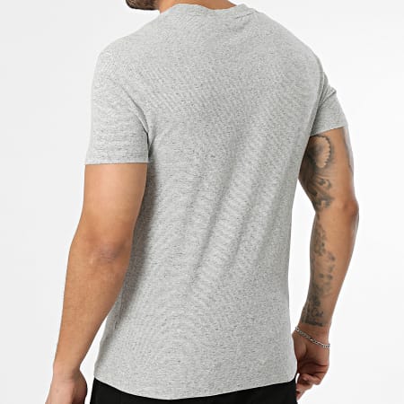 Superdry - Camiseta Essential Logo Embroidery M1011245A Gris Jaspeado