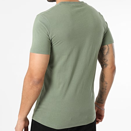 Superdry - Camiseta Essential Logo Bordado M1011245A Verde Kaki