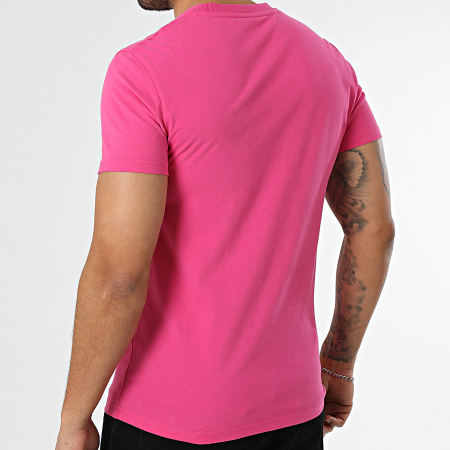 Superdry - Camiseta Essential Logo Bordado M1011245A Rosa Fucsia