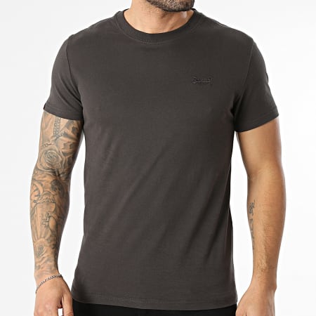 Superdry - Camiseta Essential Logo Embroidery M1011245A Negro