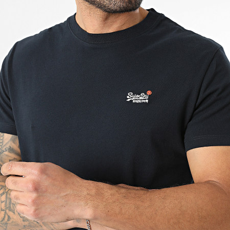 Superdry - Camiseta Essential Contrast Embroidery M1012078B Azul Marino