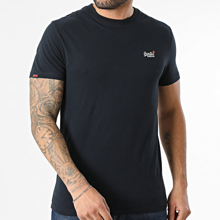 Superdry - Camiseta Essential Contrast Embroidery M1012078B Azul Marino