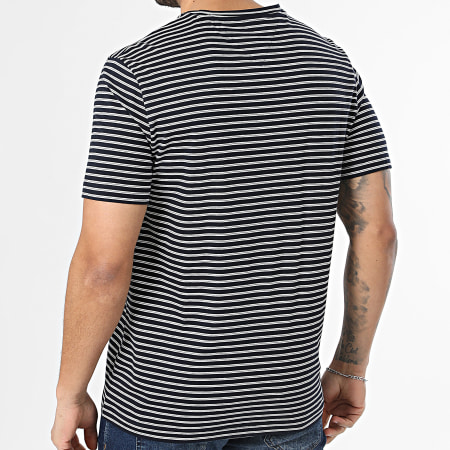 Tommy Hilfiger - Tee Shirt A Rayures Essential Seasonal 0923 Bleu Marine Blanc