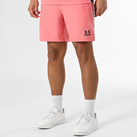 Under Armour - Ensemble Tee Shirt Et Short Jogging Tech Sport 6009830 6014639 Rose