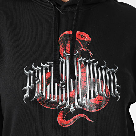 Vald - Sweat Capuche Femme Snake Noir