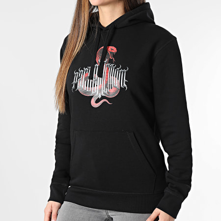 Vald - Sweat Capuche Femme Snake Noir