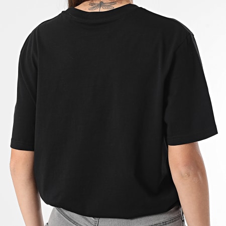 Vald - Tee Shirt Oversize Femme Flamme Noir