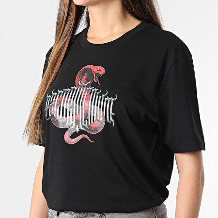 Vald - Tee Shirt Oversize Femme Snake Noir