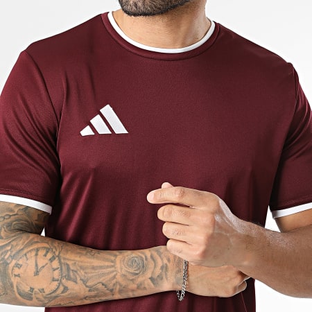 Adidas Sportswear - Ensemble Tee Shirt Et Short Jogging ENT26 JZ2507 JZ2514 Bordeaux