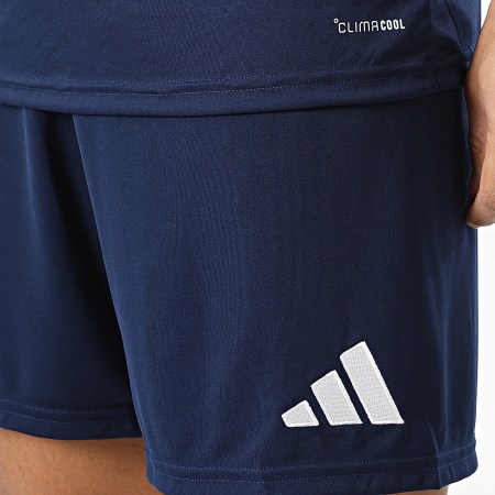 Adidas Sportswear - Ensemble Tee Shirt Et Short Jogging ENT26 JZ2504 JZ2513 Bleu Marine