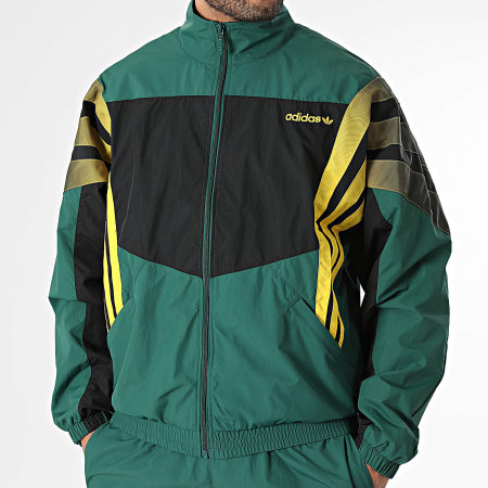 Adidas Originals - Ensemble De Survetement Santiago KS8325 KE3429 Vert Noir Jaune