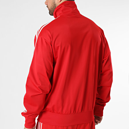 Adidas Originals - Ensemble De Survetement A Bandes Firebird KD8307 KD8319 Rouge Blanc