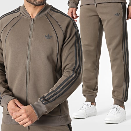 Adidas Originals - Ensemble De Survetement A Bandes SST 2.0 TP KD5838 KD5842 Marron