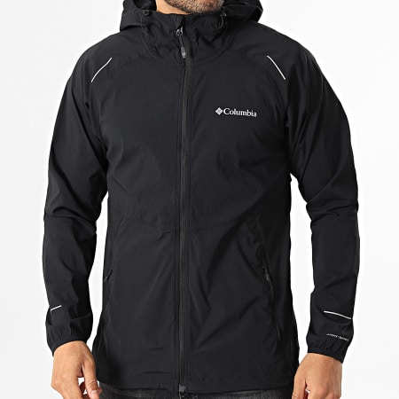 Columbia - Coupe-Vent Capuche Zippé Columbia Tech II 2160521 Noir