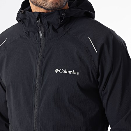 Columbia - Coupe-Vent Capuche Zippé Columbia Tech II 2160521 Noir