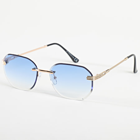 LBO - Sunglasses 0005 Light Blue Gold Gradient