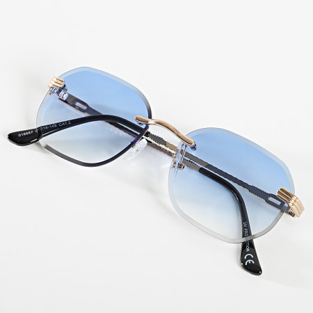 LBO - Sunglasses 0005 Light Blue Gold Gradient