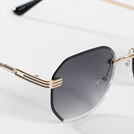LBO - Lunettes De Soleil 0007 Doré Noir