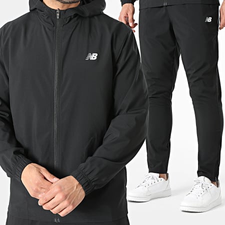 New Balance - Conjunto Casaco com Capuz Zippado e Calça de fato de treino MJ51900 MP51904 Preto