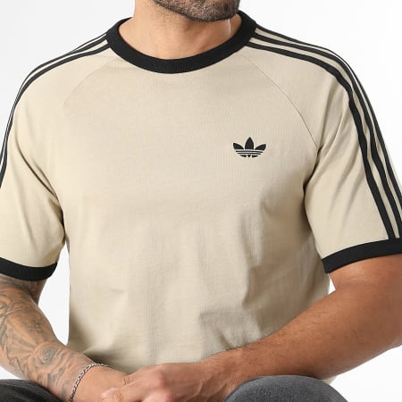 Adidas Originals - Tee Shirt 3 Stripes KE7964 Beige Noir