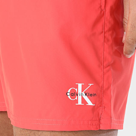 Calvin Klein - Short De Bain Drawstring Waistband 1045 Rouge