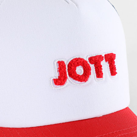 JOTT - Gorra Trucker Ace Poppy Blanco Rojo Azul Marino