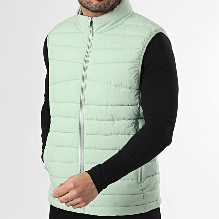 Kymaxx - Plumífero sin mangas Verde claro