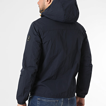 Kymaxx - Veste Capuche Zippée Bleu Marine