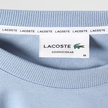 Lacoste - Sweat Crewneck Big Logo Crocodile Bleu Clair