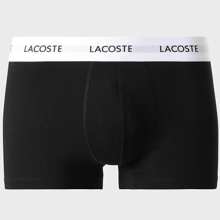 Lacoste - Lot De 3 Boxers Classic Noir Vert Foncé Vert