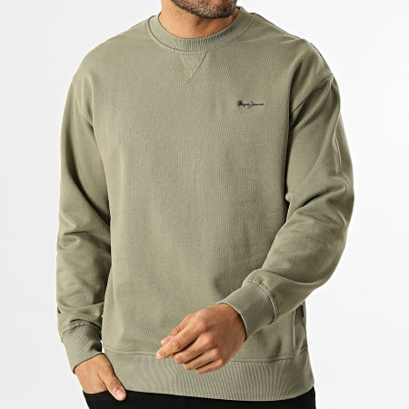 Pepe Jeans - Sweat Crewneck Small Logo PM5800154 Vert Kaki