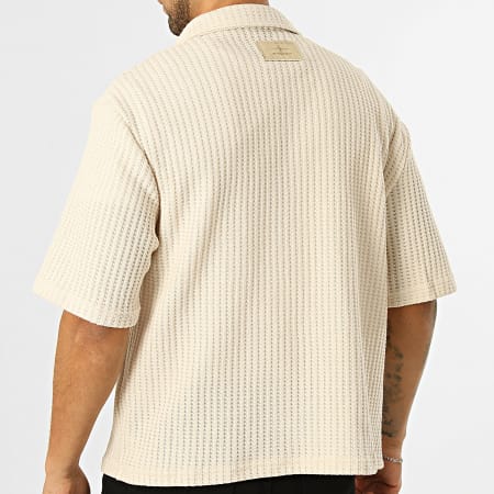 PXP - Chemise Manches Courtes Texturée 2610303 Beige Clair