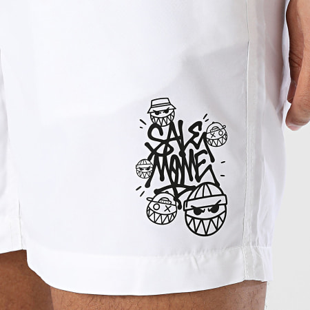 Sale Môme Paris - Short De Bain Street Boyz Blanc