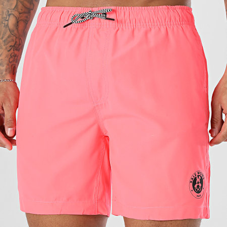 Sale Môme Paris - Short De Bain Little Badge Lapin Rose Fluo